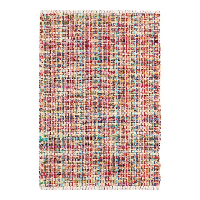 Dash & Albert by Annie Selke Vista Chindi Woven Cotton Rug, 7' 6" x 9' 6" For Sale