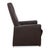 Leather and Chrome Alba Armchair with Manual Reclining Function from Brühl For Sale - Image 12 of 15