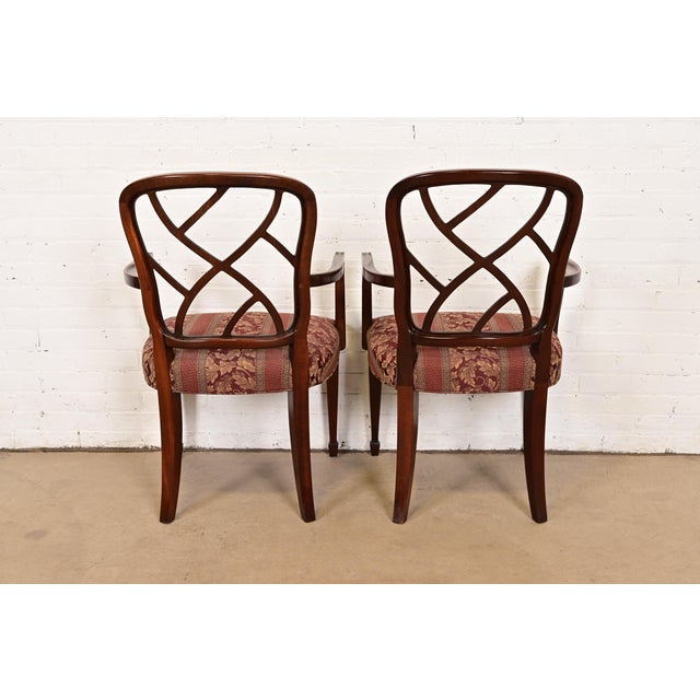 Kindel Furniture Federal Carved Mahogany Dining Chairs, Set of Six For Sale - Image 9 of 10