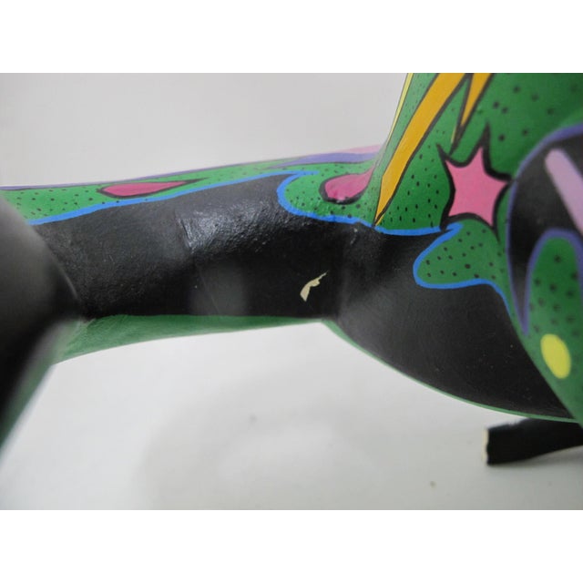 Oaxacan Alebrije Lizard Wood Carving Mexico Folk Art Figure Sculpture For Sale - Image 16 of 17