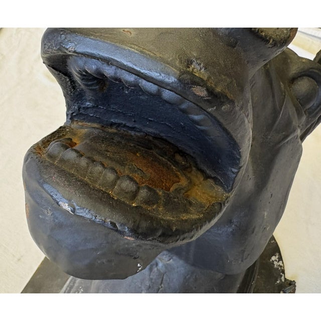 Antique French Life Size Heavy Cast Iron Horse Head Wall Mount Plaque Indoor/ Outdoor For Sale - Image 13 of 18