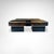 Hollywood Regency Coffee and Side Tables in Burl Wood and Acrylic Glass by Eric Maville for Jean-Claude Mahey, France, 1980s, Set of 3 For Sale - Image 3 of 10