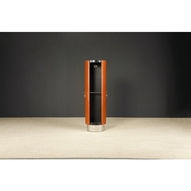 Tucroma' Leather Rotating Wardrobe by Guido Faleschini for i4Mariani, Italy For Sale - Image 11 of 12