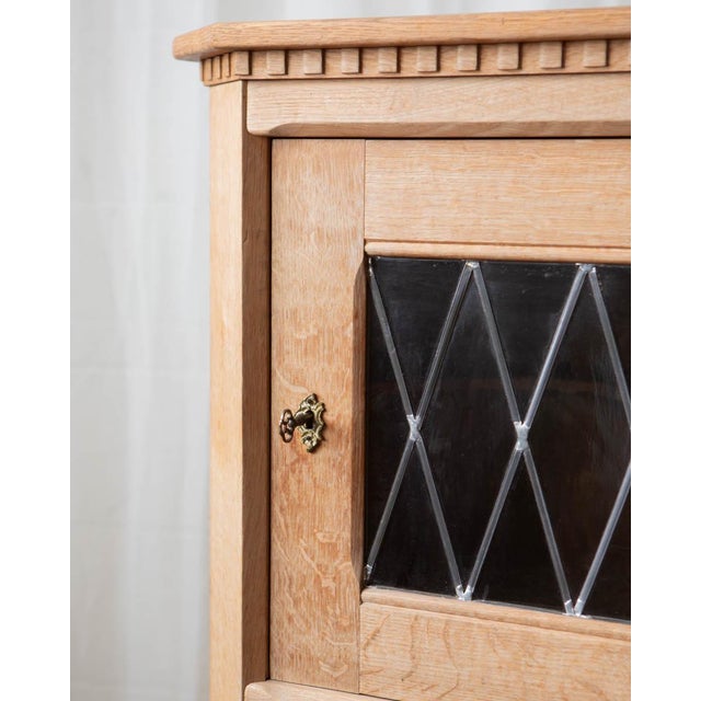 1960s Attributed to Henning Kjaernulf Danish Modern Oak Corner Cabinet For Sale - Image 11 of 15