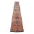 1960s Runner Turkish Hand-Knotted Rug Peach Hallway Decor Kitchen Floor Accent 2x13 Ft Approx For Sale