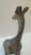 Vintage African Hand Carved Muhuhu Wood Giraffe For Sale - Image 11 of 12