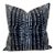 Cape Town Woven Pillow Cover in Black, Indoor Outdoor Pillow - 20x20 For Sale