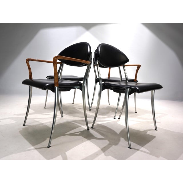 Coro Dining Chairs by Luigi Origlia, 1980s, Set of 4 For Sale - Image 17 of 18