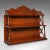 Brown 1900s Victorian Antique Mounted Whatnot, English, Bookshelf, Collectibles Shelf For Sale - Image 8 of 8