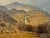 Sheep by Mountain River Waterfall in the Lake District of England - an Original Oil on Canvas by 20th Century Modern...