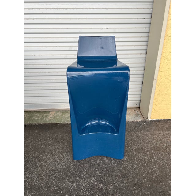 Vintage Blue Stools Vondom Wing by Cero -2 For Sale - Image 4 of 11