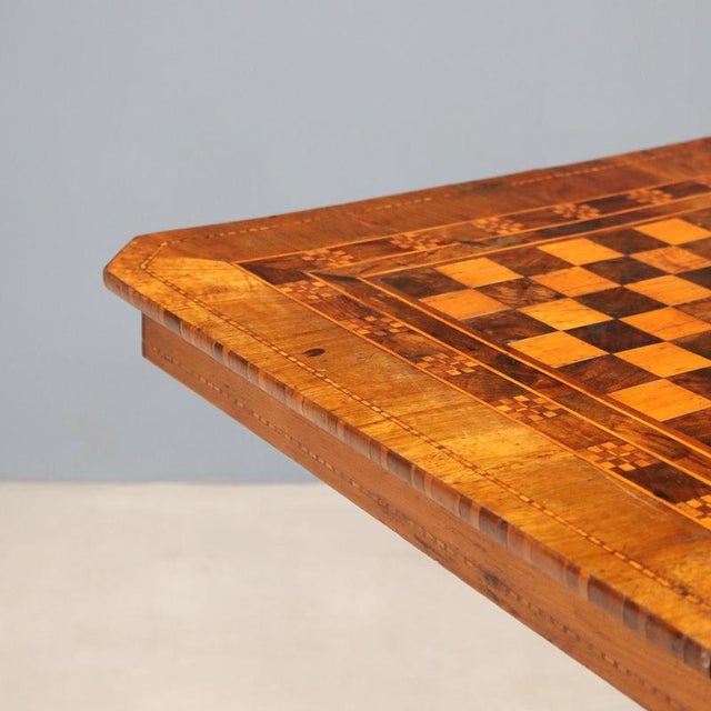 Antique Chessboard Pattern Table, 1800s For Sale - Image 4 of 11