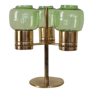 1950s Hans-Agne Jakobsson Brass Candleholder For Sale