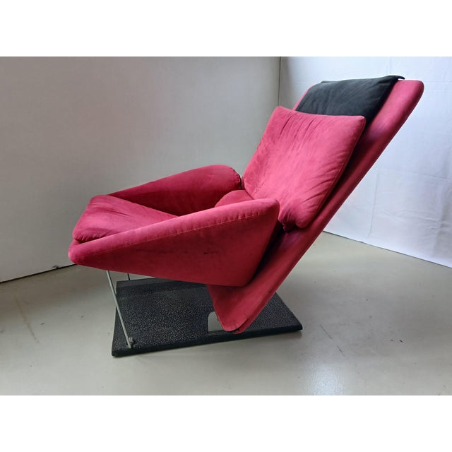 Set of Reclining Chair and Ottoman by Vittorio Introini for Saporiti Italia, 1970s For Sale - Image 9 of 18
