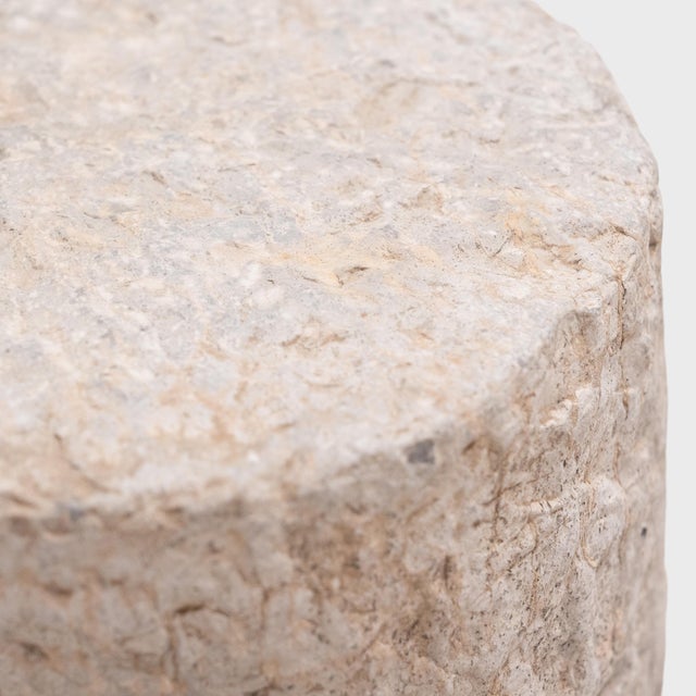 Chinese Chiseled Limestone Drum, C. 1850 For Sale - Image 4 of 4