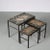 Nesting Tables with Stone Tops, the Netherlands, 1960s, Set of 3 For Sale - Image 4 of 9