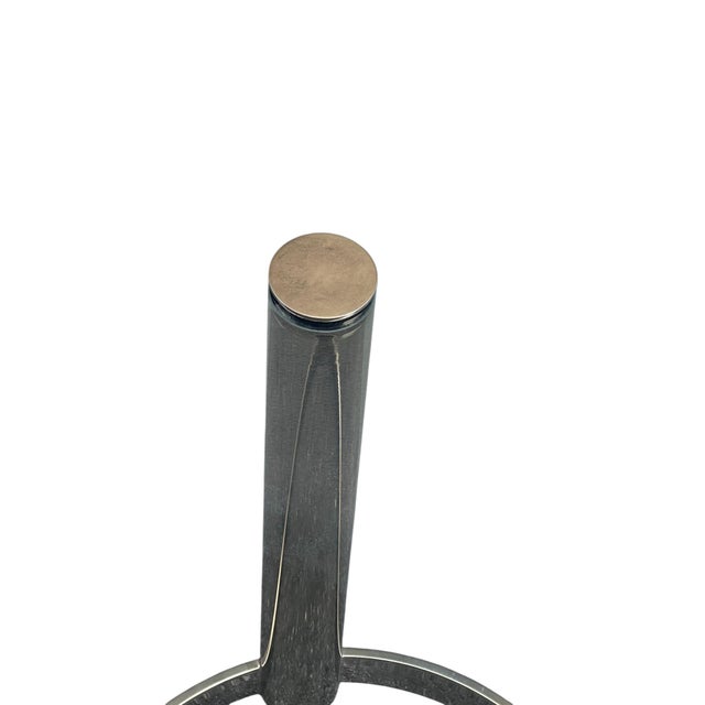 Mid 20th Century Attributed Leon Rosen Pace Brass Side Table For Sale - Image 9 of 13