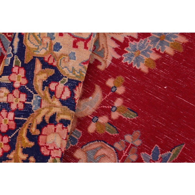 1980s 1990s Shabby Chic Vintage Wool Rug 9.8x13.1 For Sale - Image 5 of 8