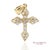 Contemporary 14k(585) Solid Yellow Gold Natural Diamond Cross Pendant For Sale - Image 3 of 10