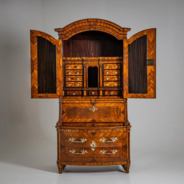 Baroque Secretary, Dresden, Germany, Mid-18th Century For Sale - Image 6 of 16