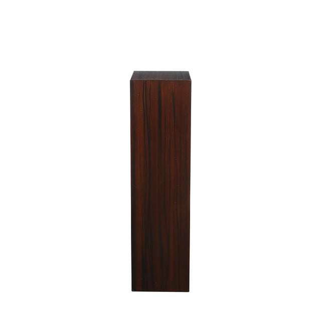 Pair of Art Deco Rectilinear Rosewood Pedestals For Sale - Image 4 of 15