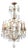 French Late 19th Century Crystal 12-Light Chandelier with Brass Armature For Sale