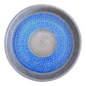 Rimini Blue Ceramic Bowl by Aldo Londi for Bitossi, 1960s