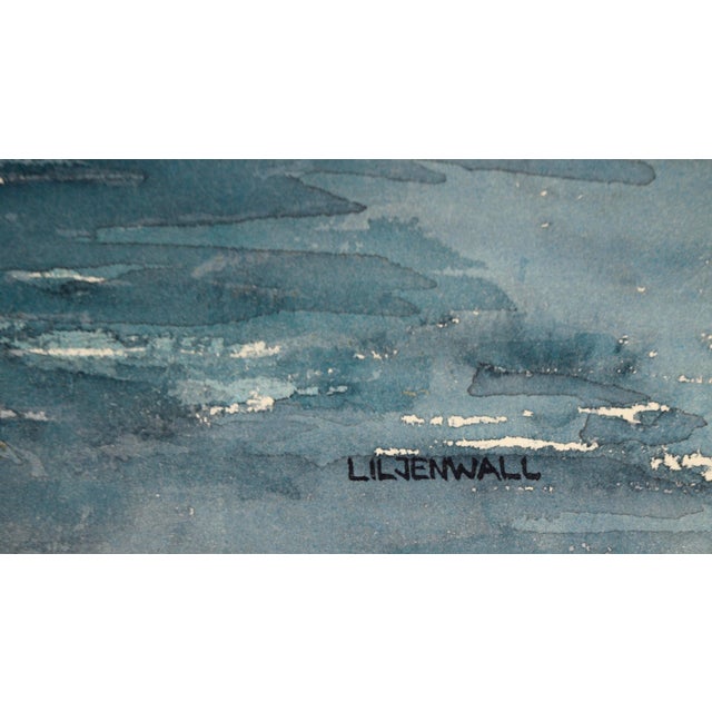 Solo Race in a Catamaran - Adventure Illustration in Watercolor and Ink on Paper by Edward T. Liljenwall For Sale In Monterey, CA - Image 6 of 7
