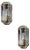 Mid-Century Modern Geometric Sconces in Brass, 1970s, Set of 2 For Sale