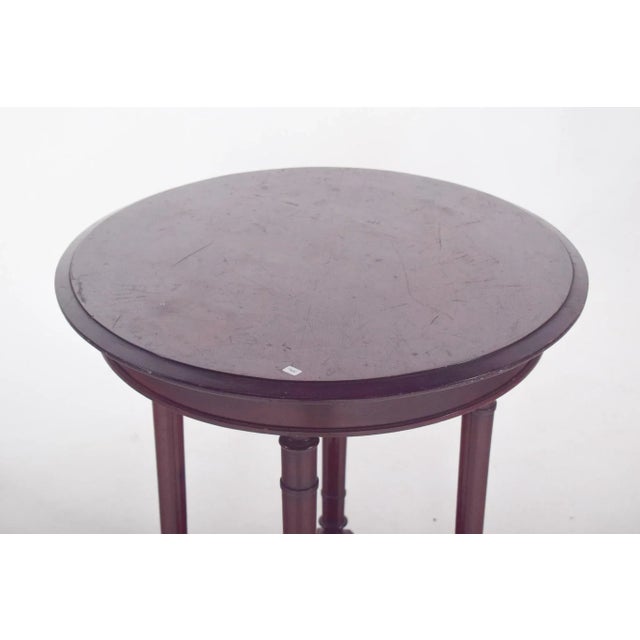 English Round Wood Coffee Table, 1890s For Sale - Image 3 of 9