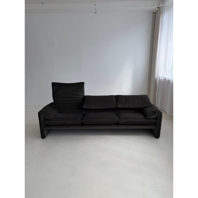 Maralunga 3-Seater Sofa by Vico Magistretti for Cassina, 1970s For Sale - Image 17 of 18