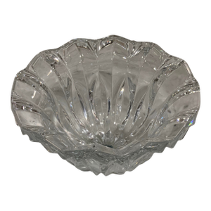 Vintage French J. G. Durand Crystal Centerpiece Bowl. A Great Serving Bowl or Accent Piece for Palm Beach Regency & Grandmillennial Decor