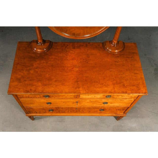 Early 20th Century Art Nouveau Chest of Drawers with Mirror For Sale - Image 14 of 18