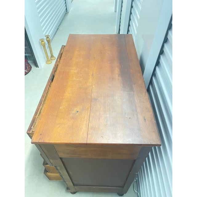 Antique Brass Trimmed Empire Chest For Sale - Image 4 of 6