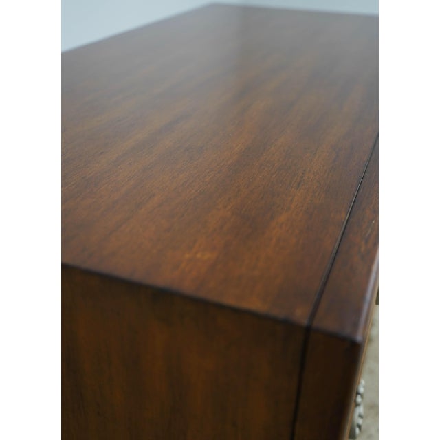 Butler Mahogany 4 Drawer Decorator Chest W. Shell Front Drawers For Sale - Image 12 of 18