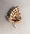 Vintage 1960s Signed Crown Trifari Goldtone Faux-Pearl Grape Cluster Brooch For Sale - Image 9 of 9