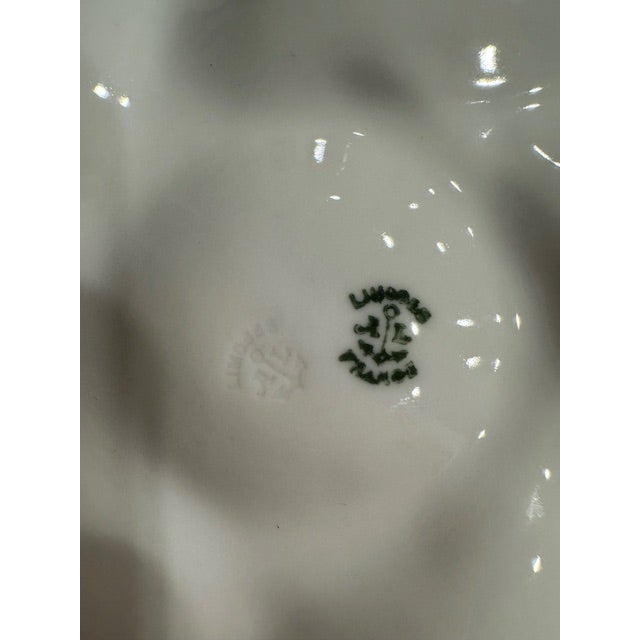 Limoges, France Antique French Limoges Oyster Plates - Matched Pair With Gilt Detail, Early 20th Century For Sale - Image 4 of 10