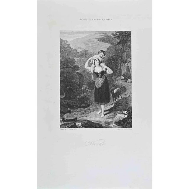 Nivette is an artwork realized by Charles Theodosius Heath (1785–1848) in the middle of the 19th century. Etching, painted...