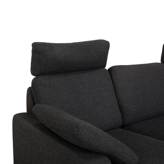 Textile Conseta Corner Sofa in Dark Grey Fabric from Cor For Sale - Image 7 of 17