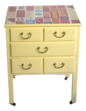 Small Vintage Chest of Drawers on Wheels by Josef Frank for Home & Garden, 1920s