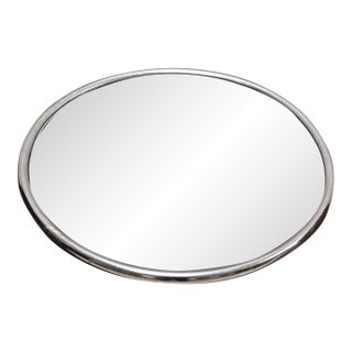 Vintage Mirror and Chrome Art Deco Vanity Plateau For Sale