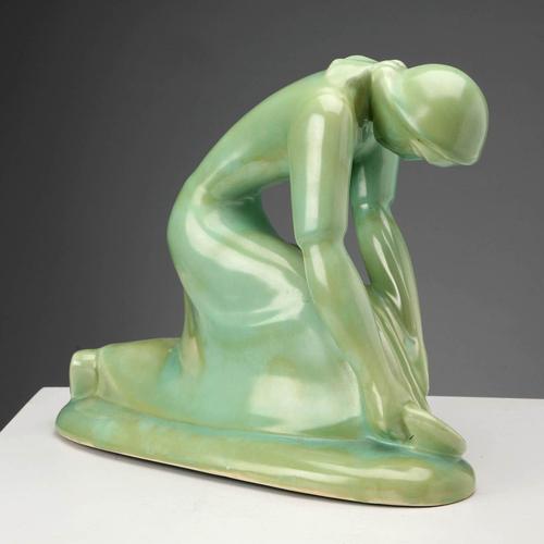 The Harvester in Ceramic by Angelo Biancini for Laveno, Italy, 1940s For Sale - Image 9 of 9