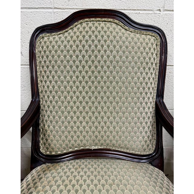 Drexel Heritage Vintage Drexel Heritage Louis XV Style Dining Arm Chairs - Set of 4 For Sale - Image 4 of 13