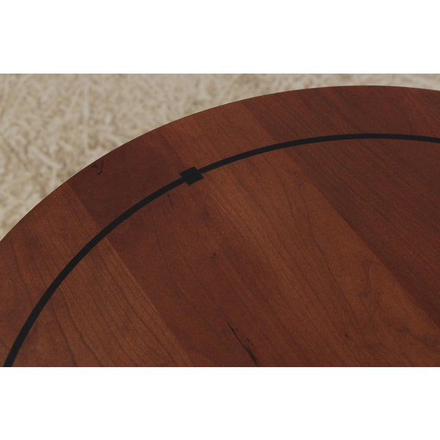 Stickley Round Cherry End Table For Sale In Philadelphia - Image 6 of 13