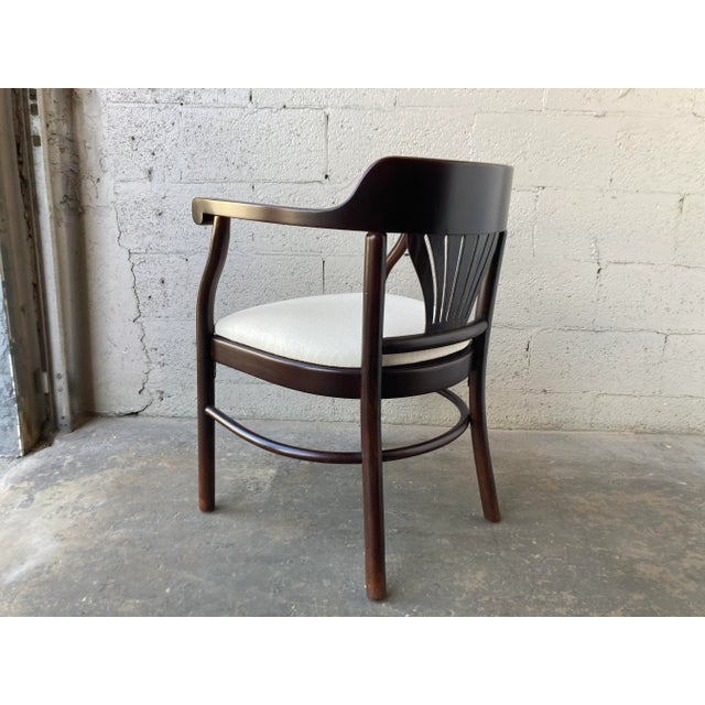 1980s Set of 4 Bentwood Arm Dining Chairs For Sale In Miami - Image 6 of 12