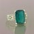 Green Natural Tourmaline Diamond Ring 6 14k W Gold 5 TCW Certified For Sale - Image 8 of 12