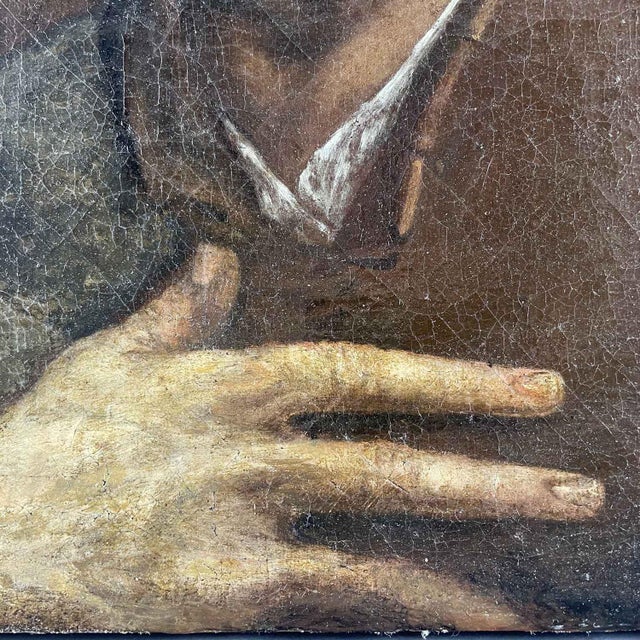 Saint Peter and the Rooster, 1600s, Oil on Canvas For Sale - Image 4 of 7