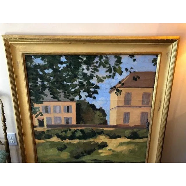 1950s Large Oil on Canvas "Homage to Monet's House at Giverny" Painting For Sale In New York - Image 6 of 13