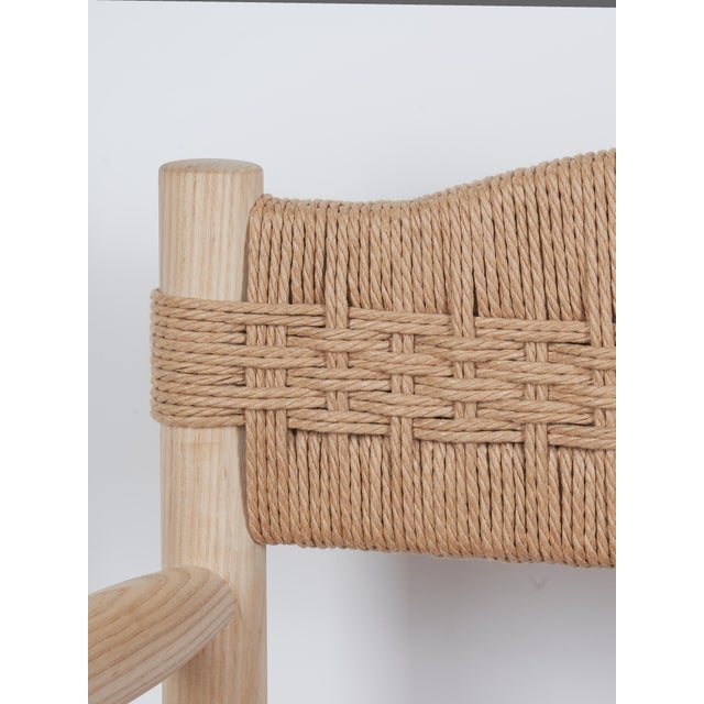 Wood The Dining Chair in Ash With Handwoven Danish Cord Seat and Back Is Designed and Handcrafted by Valeriy Khvan. For Sale - Image 7 of 10