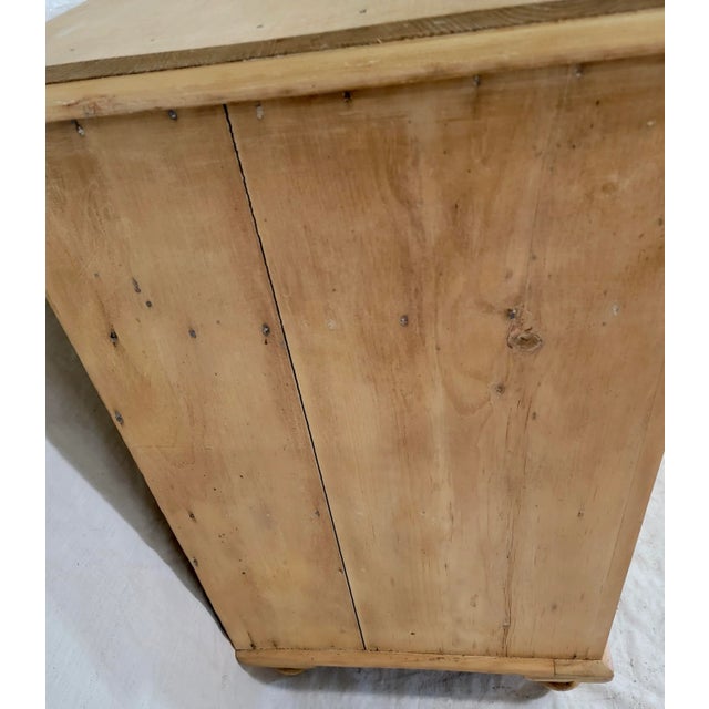 Antique Three Drawer Pine Chest of Drawers From Wales- Circa 1890 For Sale - Image 6 of 11